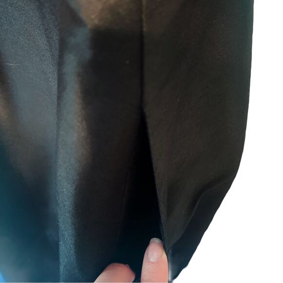 ML Monique Lhuillier Gown Size 22 or 3X Estimated Black V-Neck Lace High-Lo Hem - Picture 7 of 9